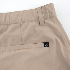NEW Swannies Mens Golf Shorts Tan Khaki Size 36 Performance Athletic Casual